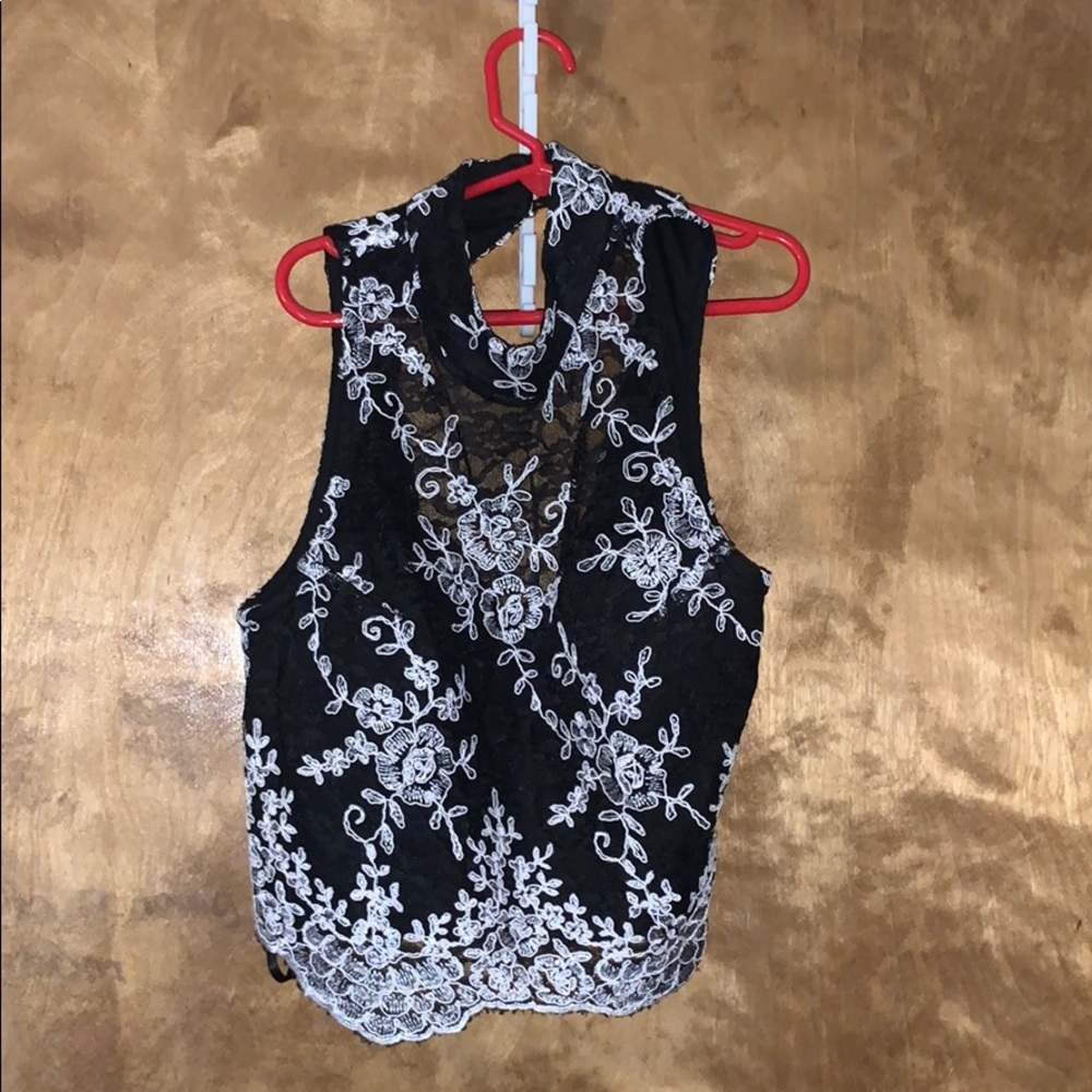 Black two piece formal dress